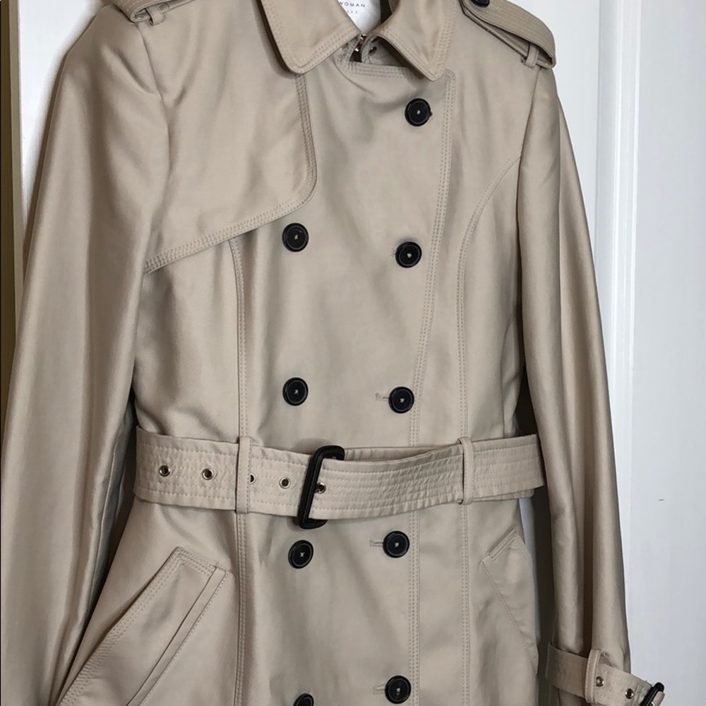 Zara Coat light cream/beige/tan Small - Picture 3 of 12